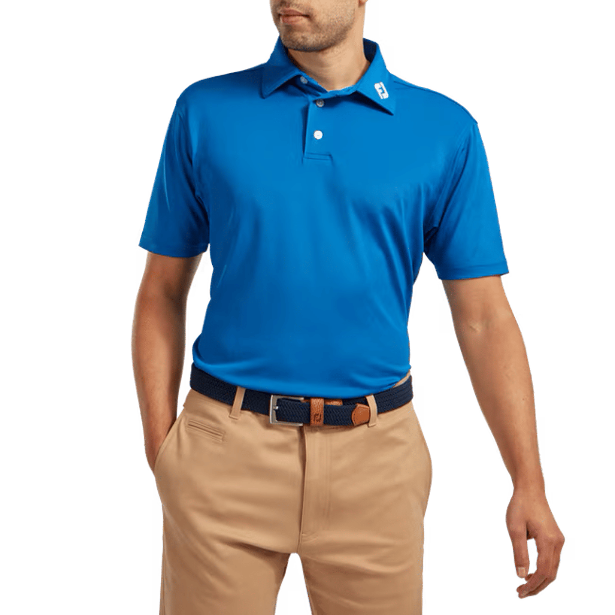 Footjoy M Stretch Pique SS Polo Purple Herren