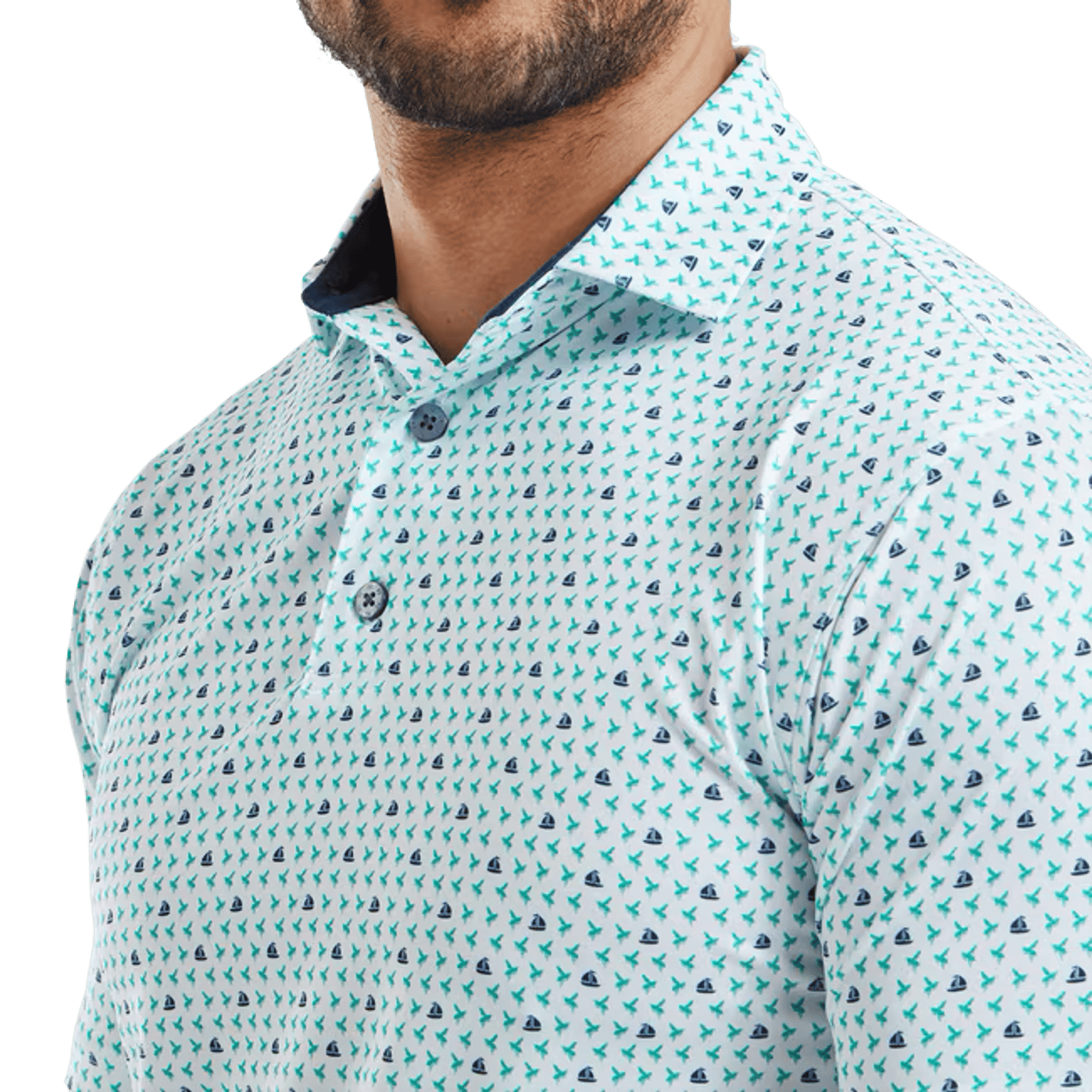 Footjoy Flying Wasp Print Polo Herren
