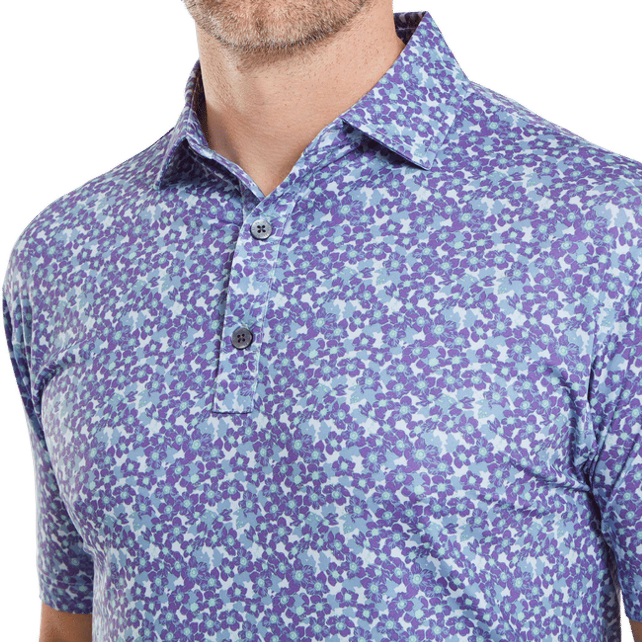 Footjoy Primrose Print Polo Herren