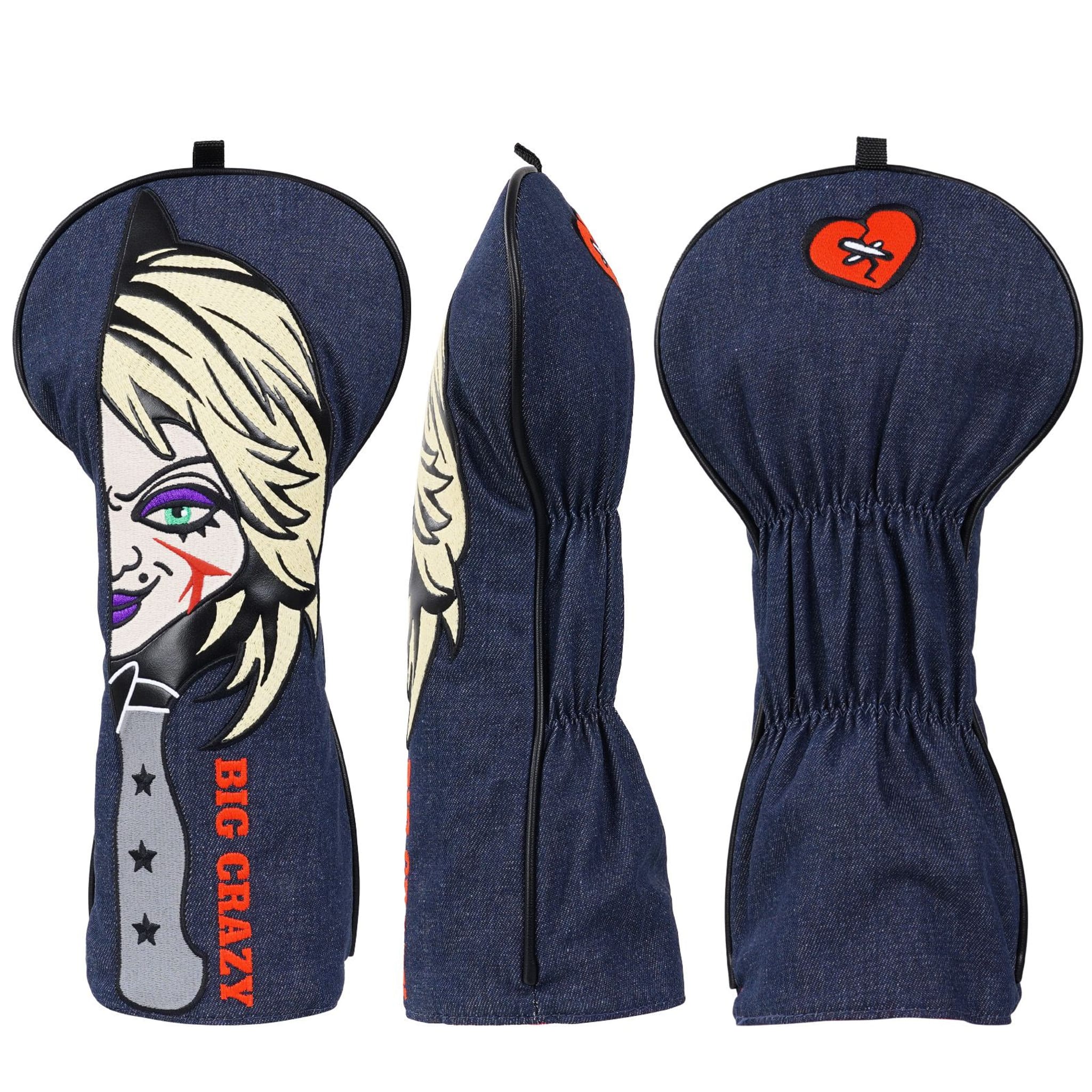 Emroydered Headcovers Scary Woman Driver Headcover