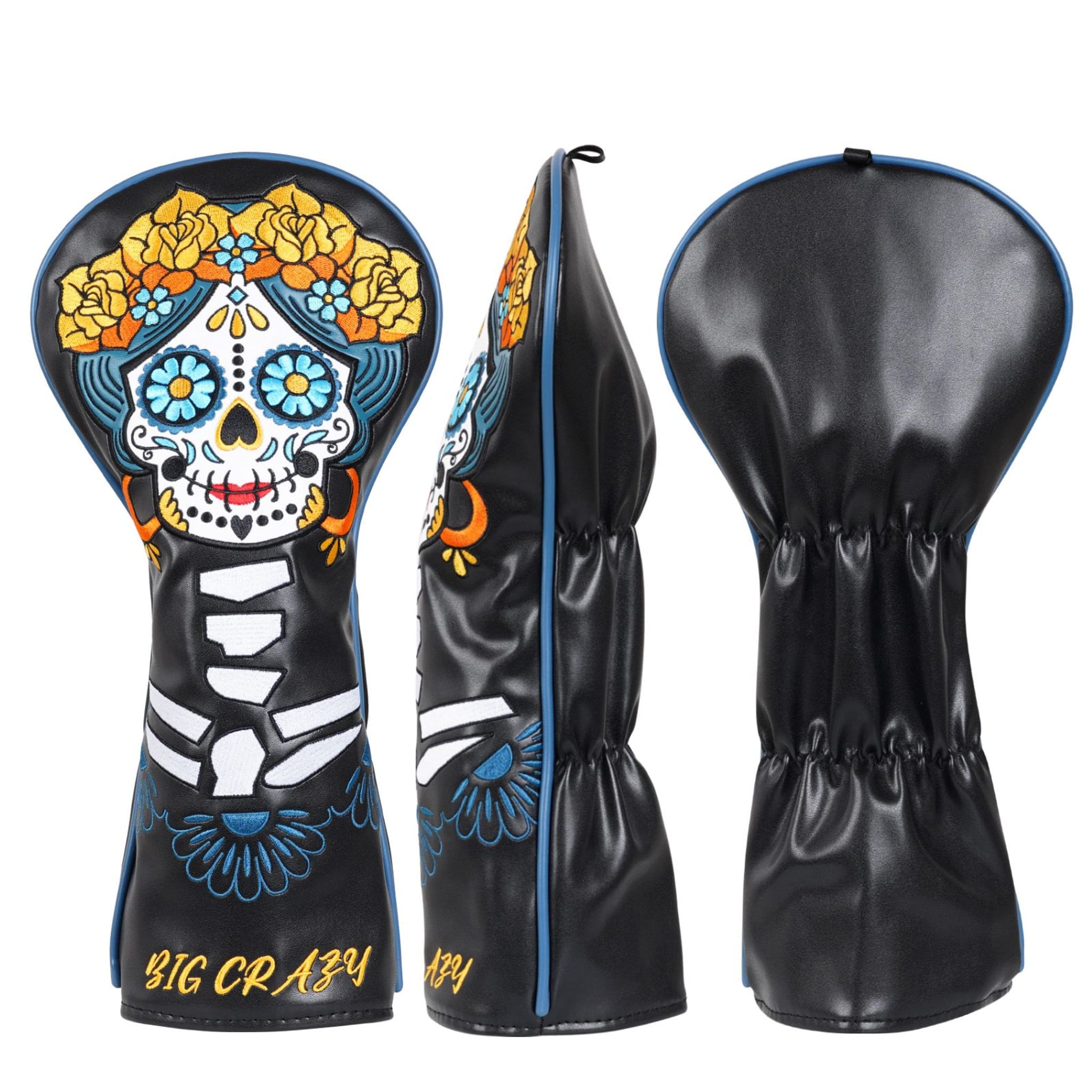 Emroydered Headcovers Dia De Los Muertos Driver Headcover