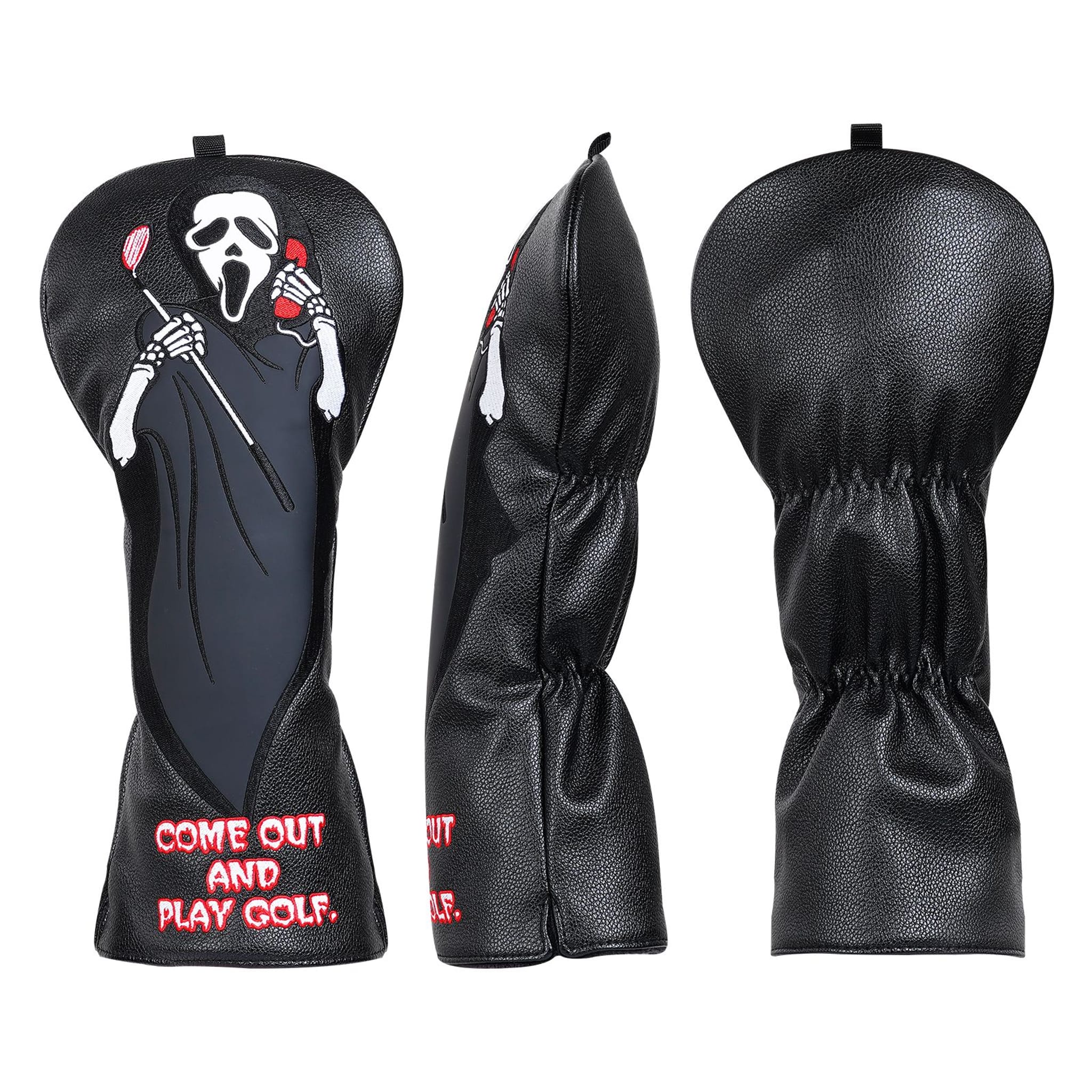 Emroydered Headcovers Come Out Play Golf Reaper Driver Headcover
