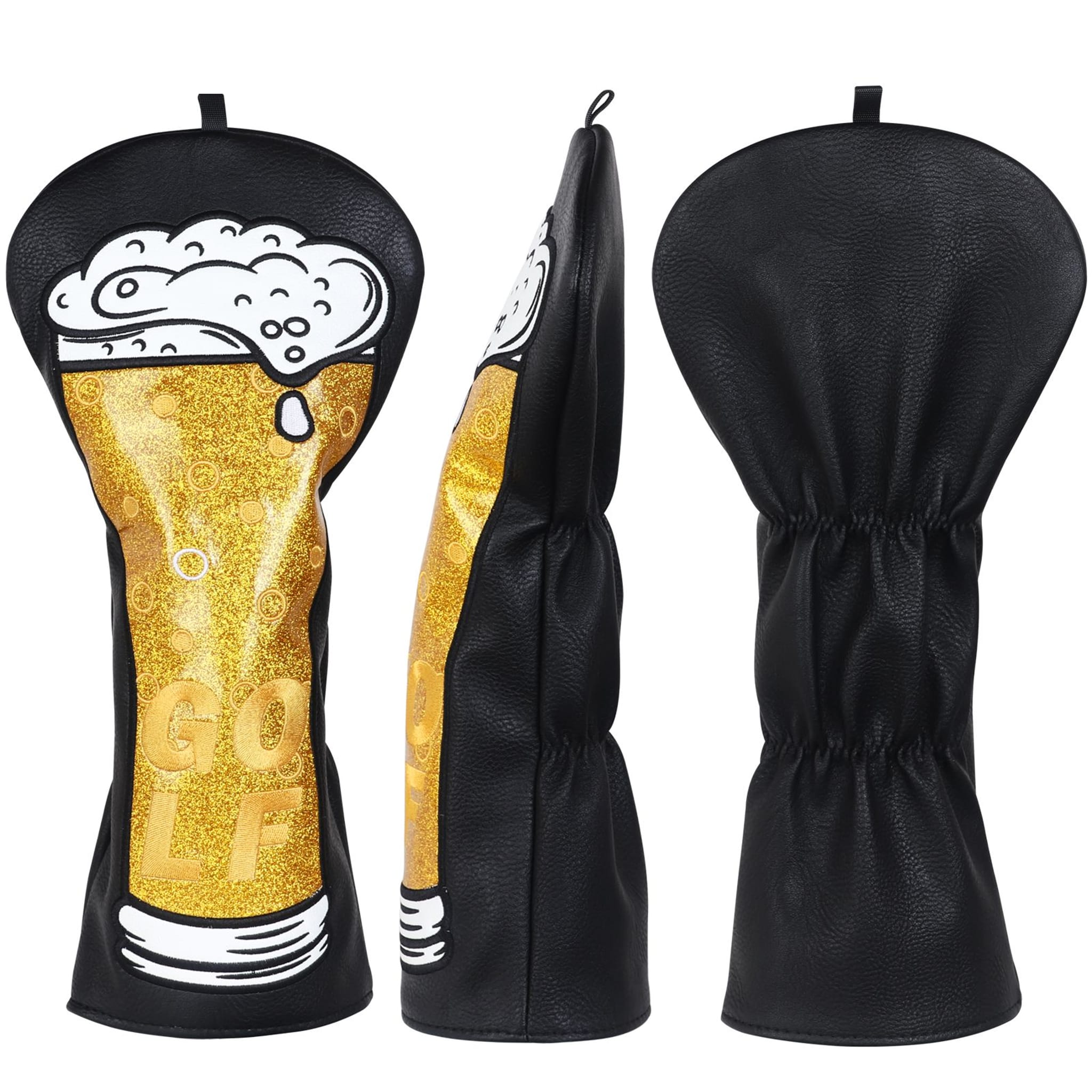 Emroydered Headcovers Beer Driver Headcover