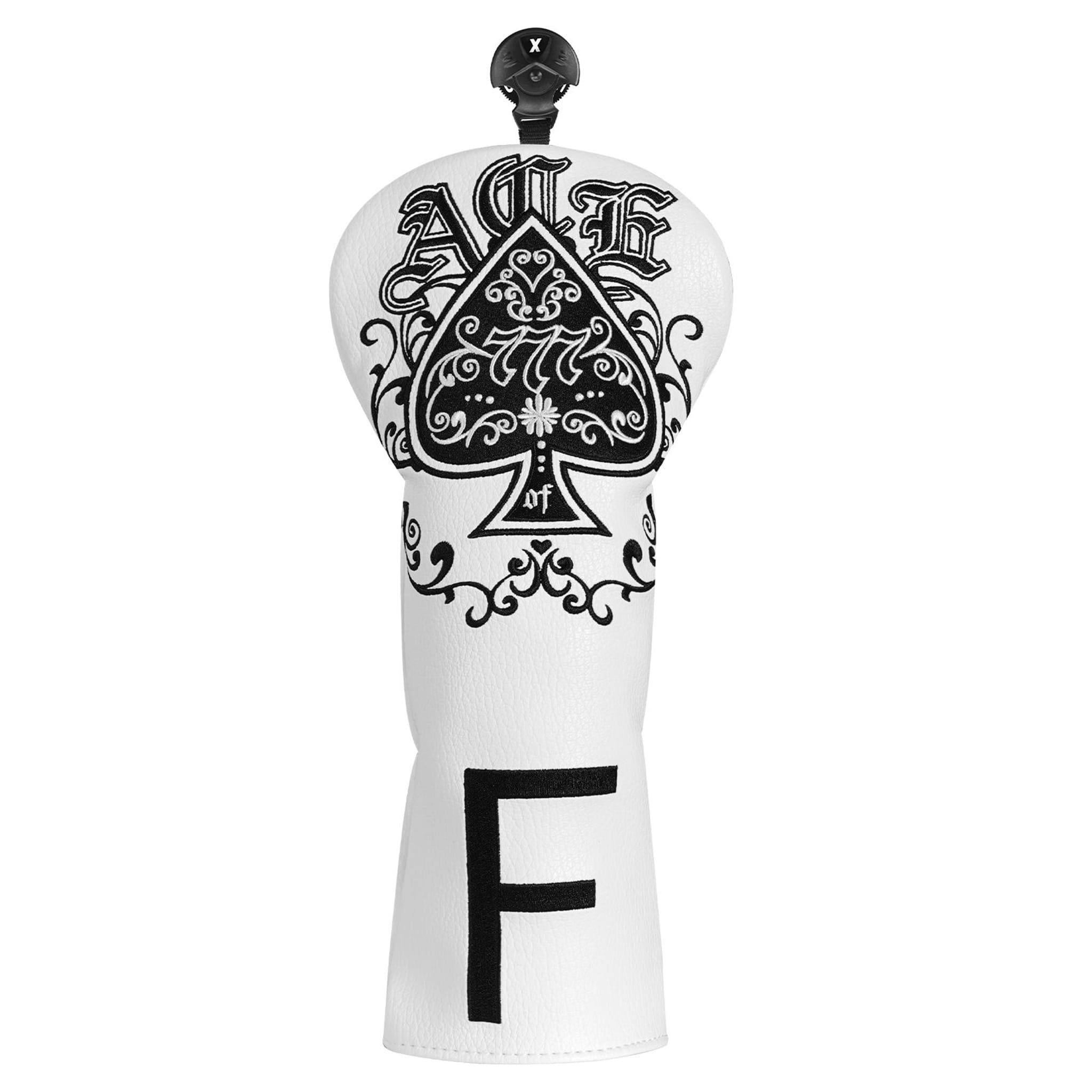 Emroydered Headcovers White Ace Fairway Headcover