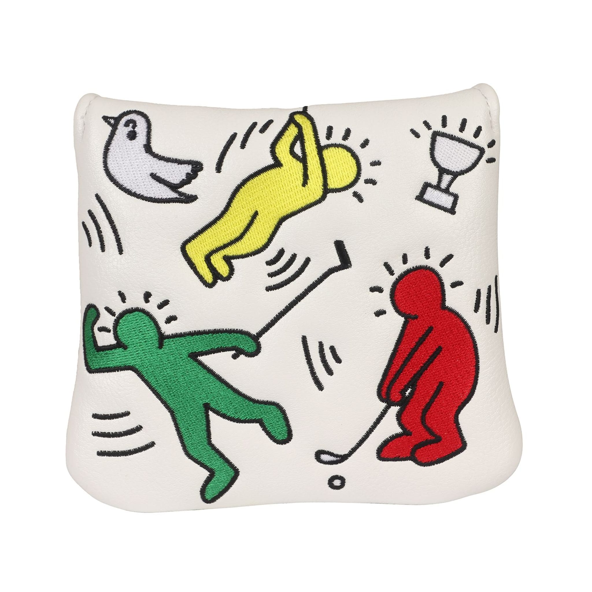 Emroydered Headcovers Keith Haring White Mallet Headcover