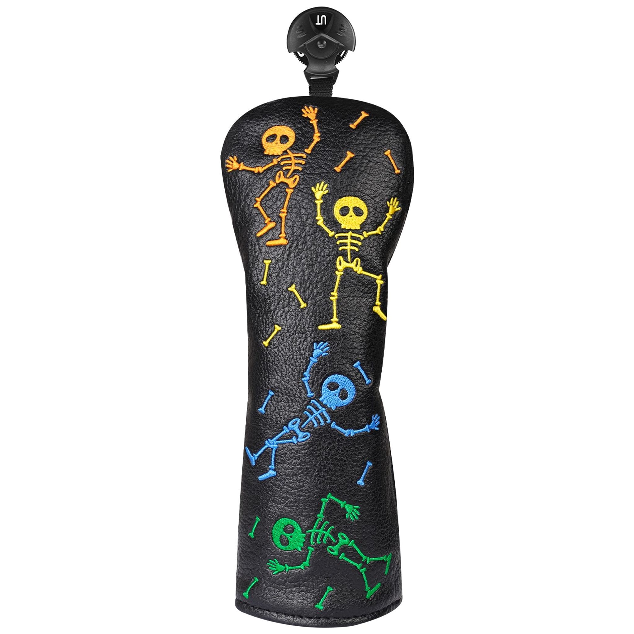 Emroydered Headcovers Skeletons Hybrid Headcover