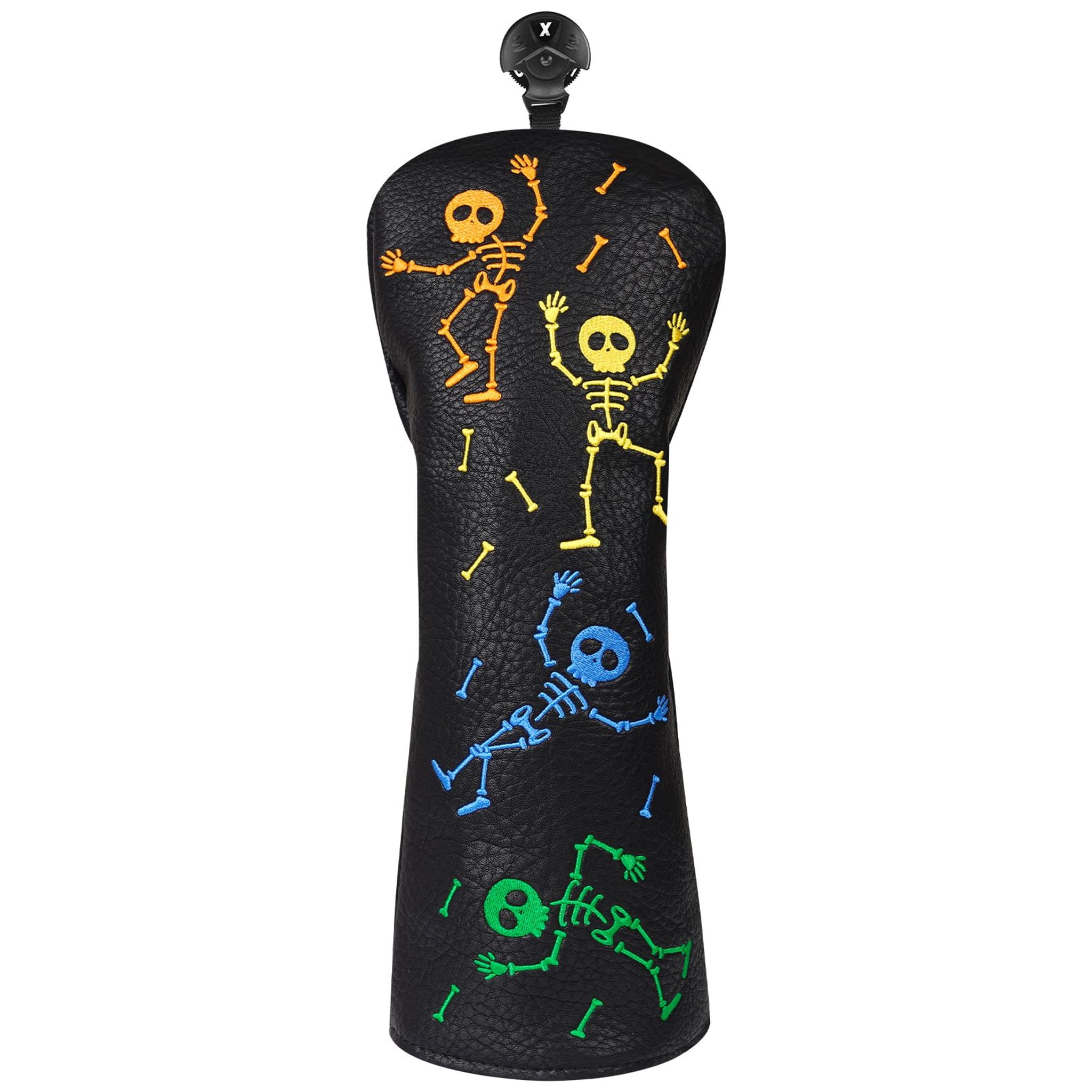 Emroydered Headcovers Skeletons Fairway Headcover