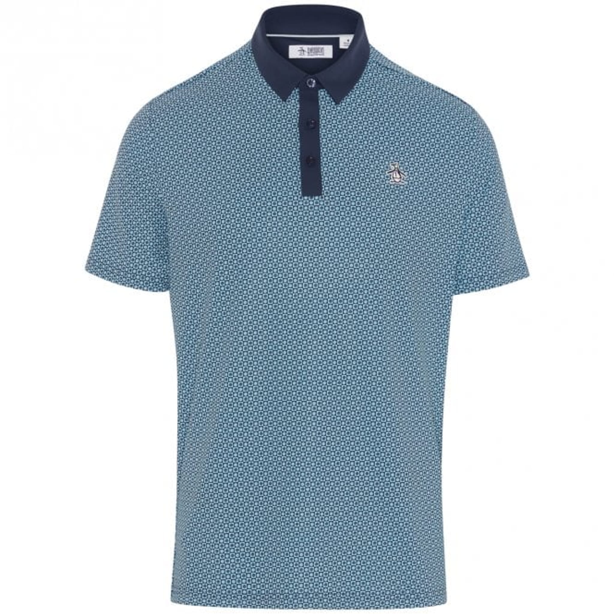 Original Penguin All-Over Retro Micro Floral Print Polo Herren