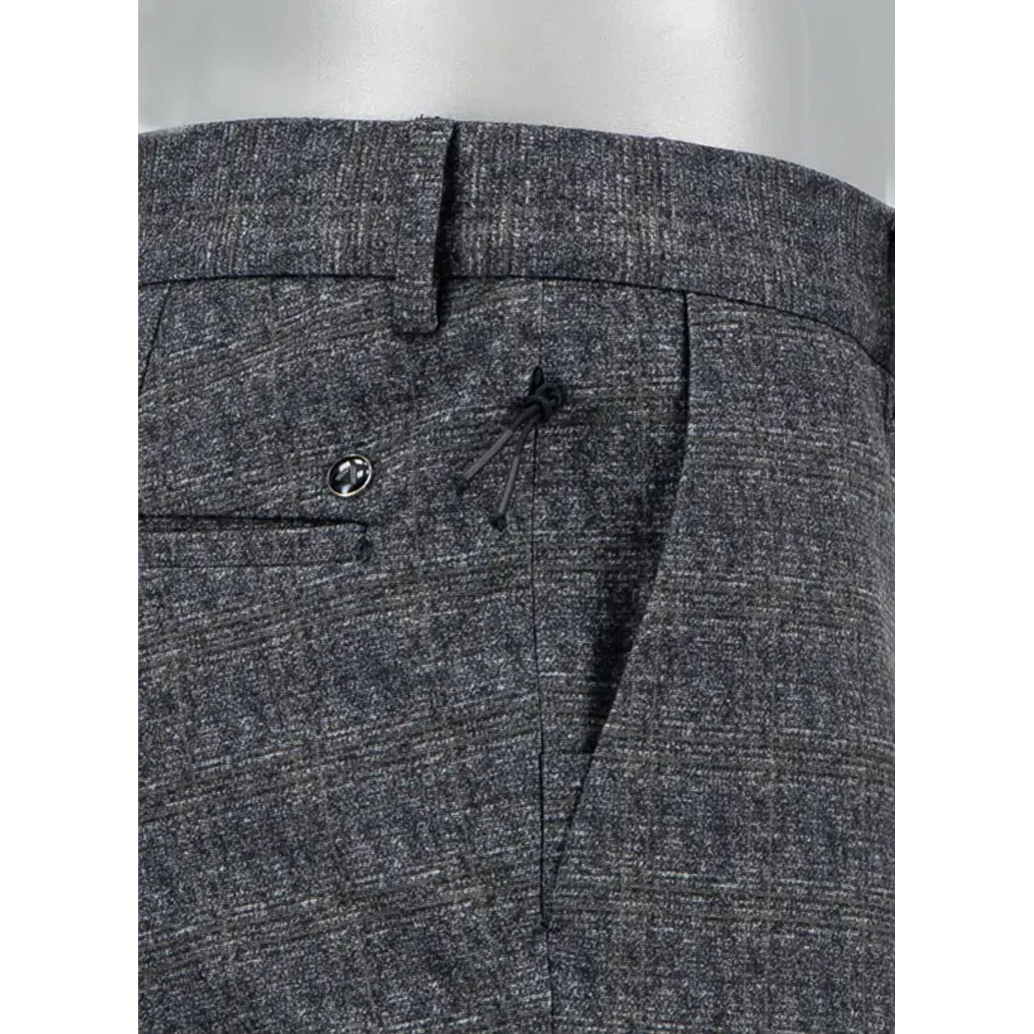 Alberto Rookie-7 Jersey Check Golfhose Herren