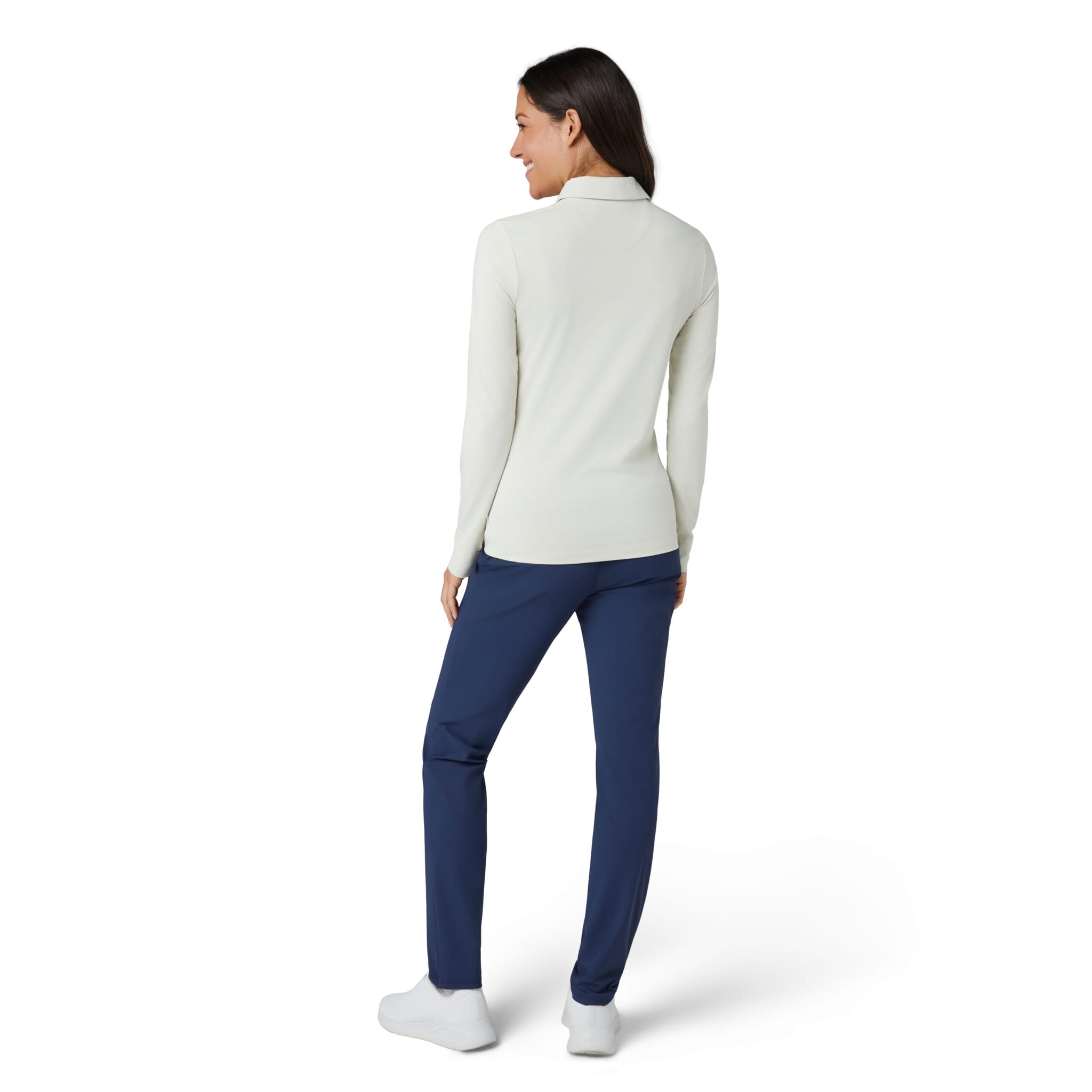 Original Penguin Longsleeve Mesh Polo Damen