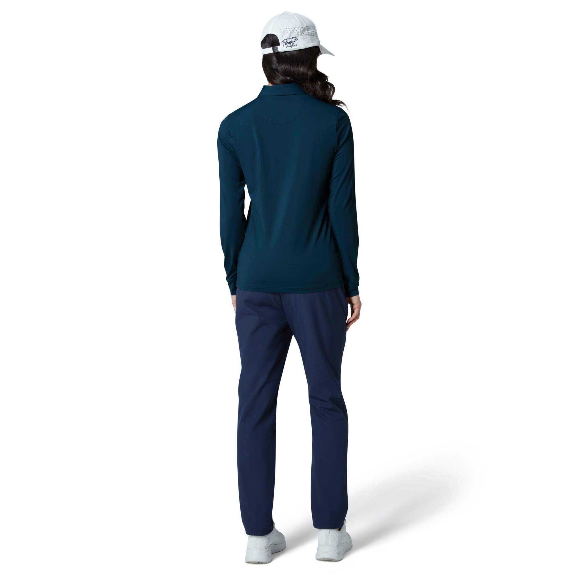 Original Penguin Longsleeve Mesh Polo Damen