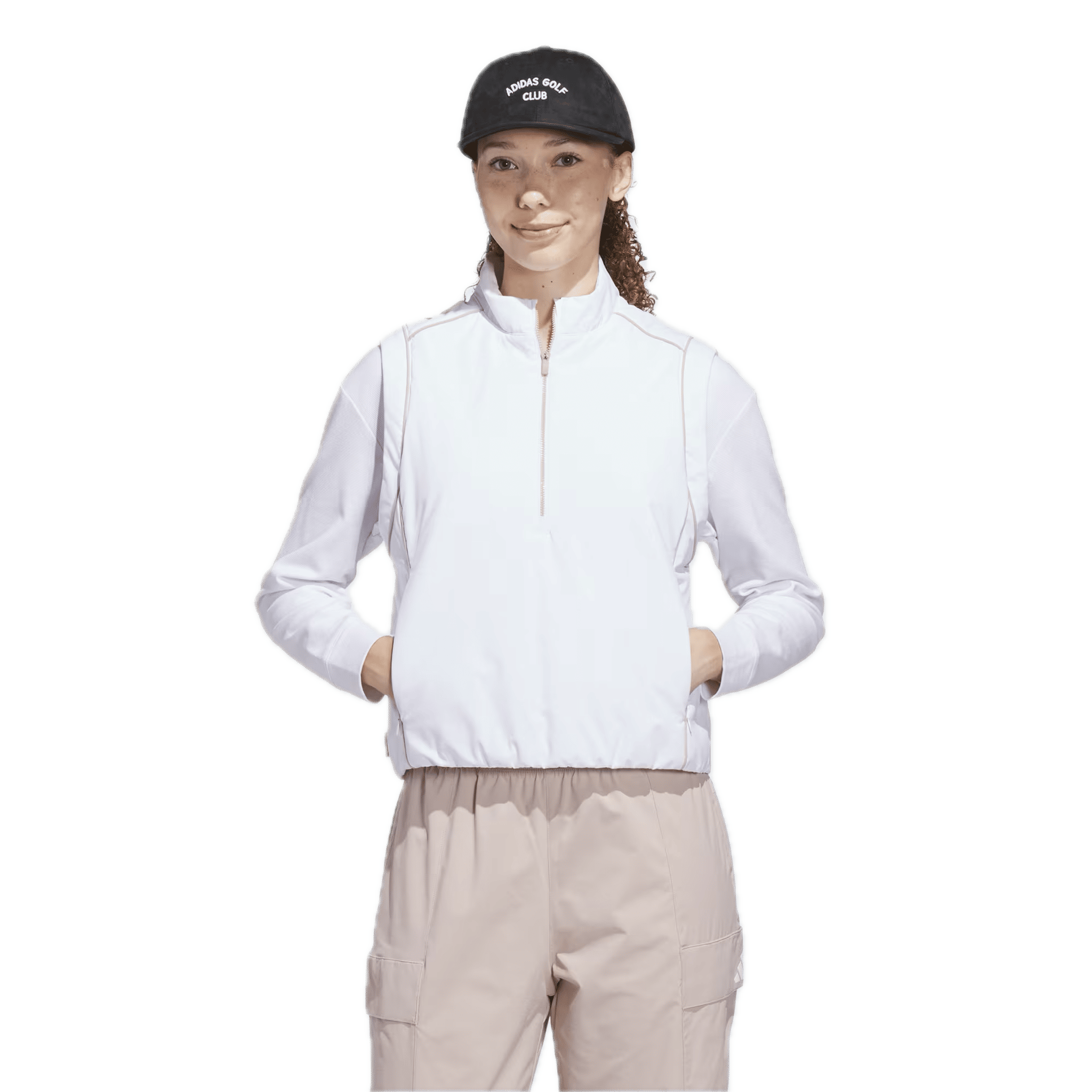 Adidas Beyond Twistweave Loose Quarter-Zip Weste Damen