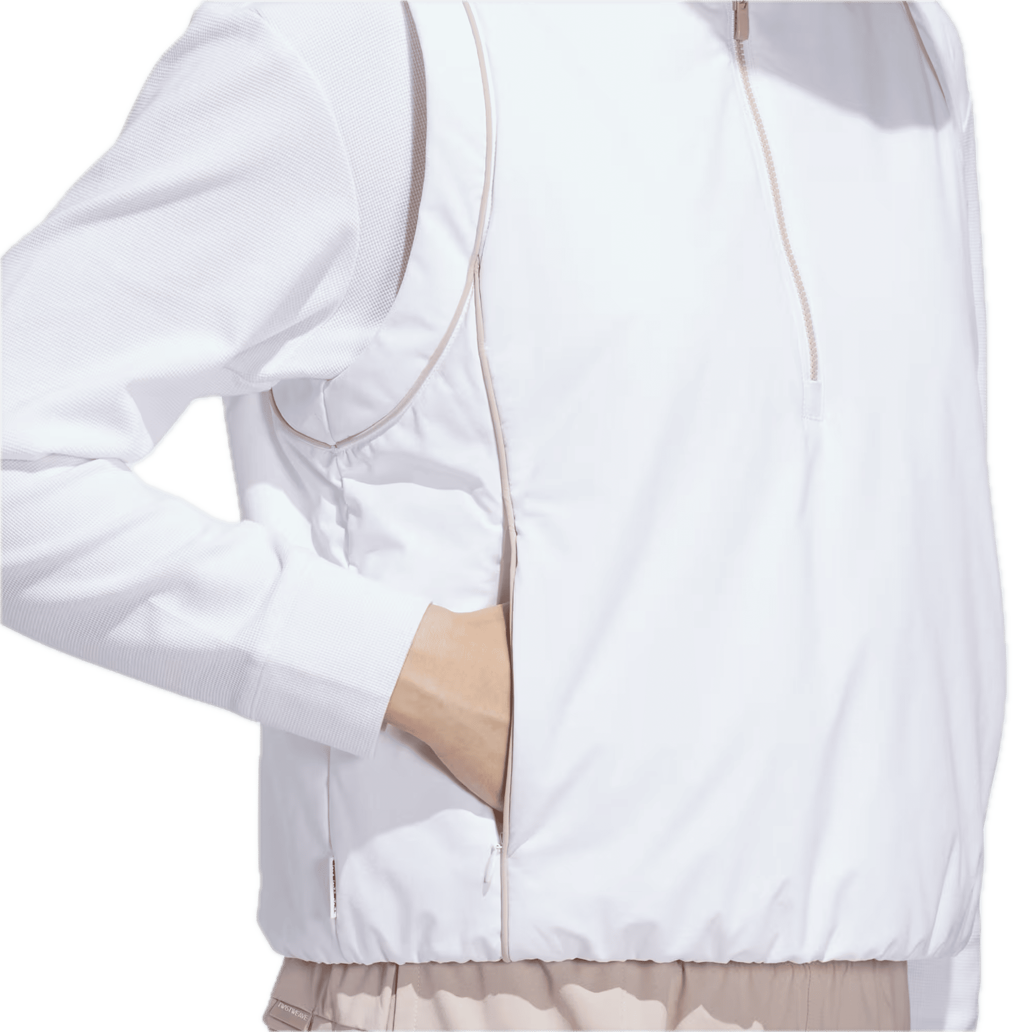 Adidas Beyond Twistweave Loose Quarter-Zip Weste Damen
