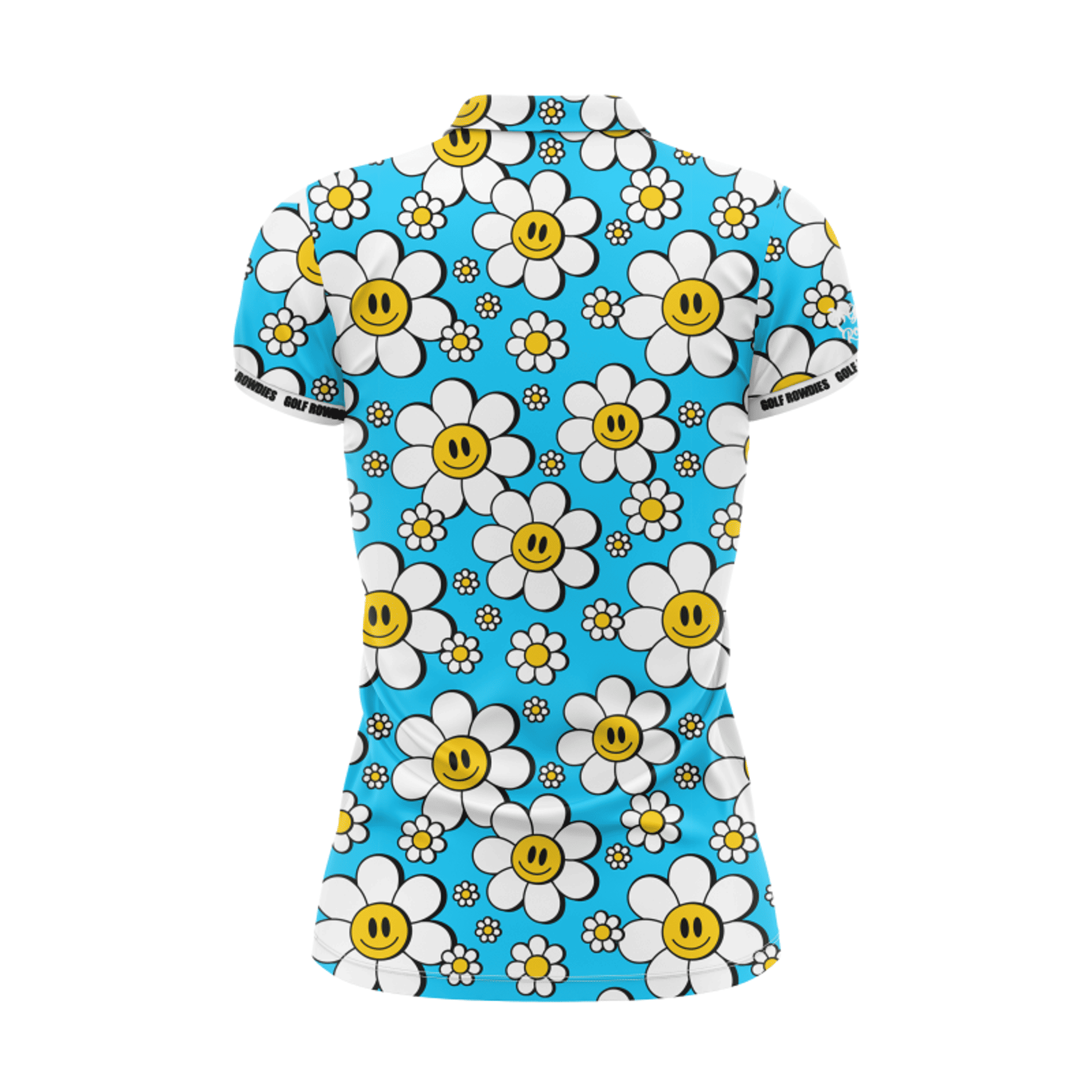 Golf Rowdies Happy Flower Polo Damen