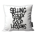 Golf Rowdies Selling Rolex for Golf Lessons Kissenhülle