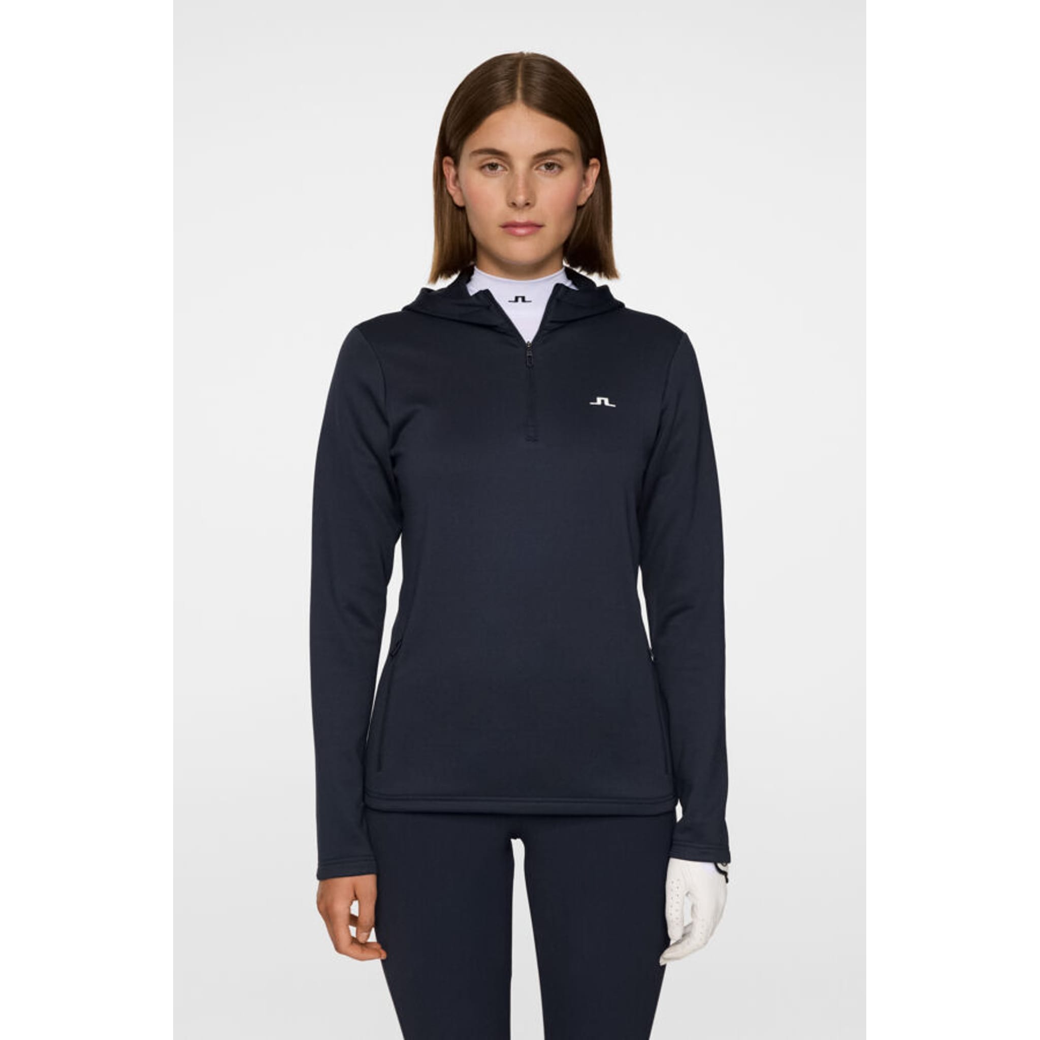 J. Lindeberg Aerialle Quarter Zip Kapuzenjacke Damen