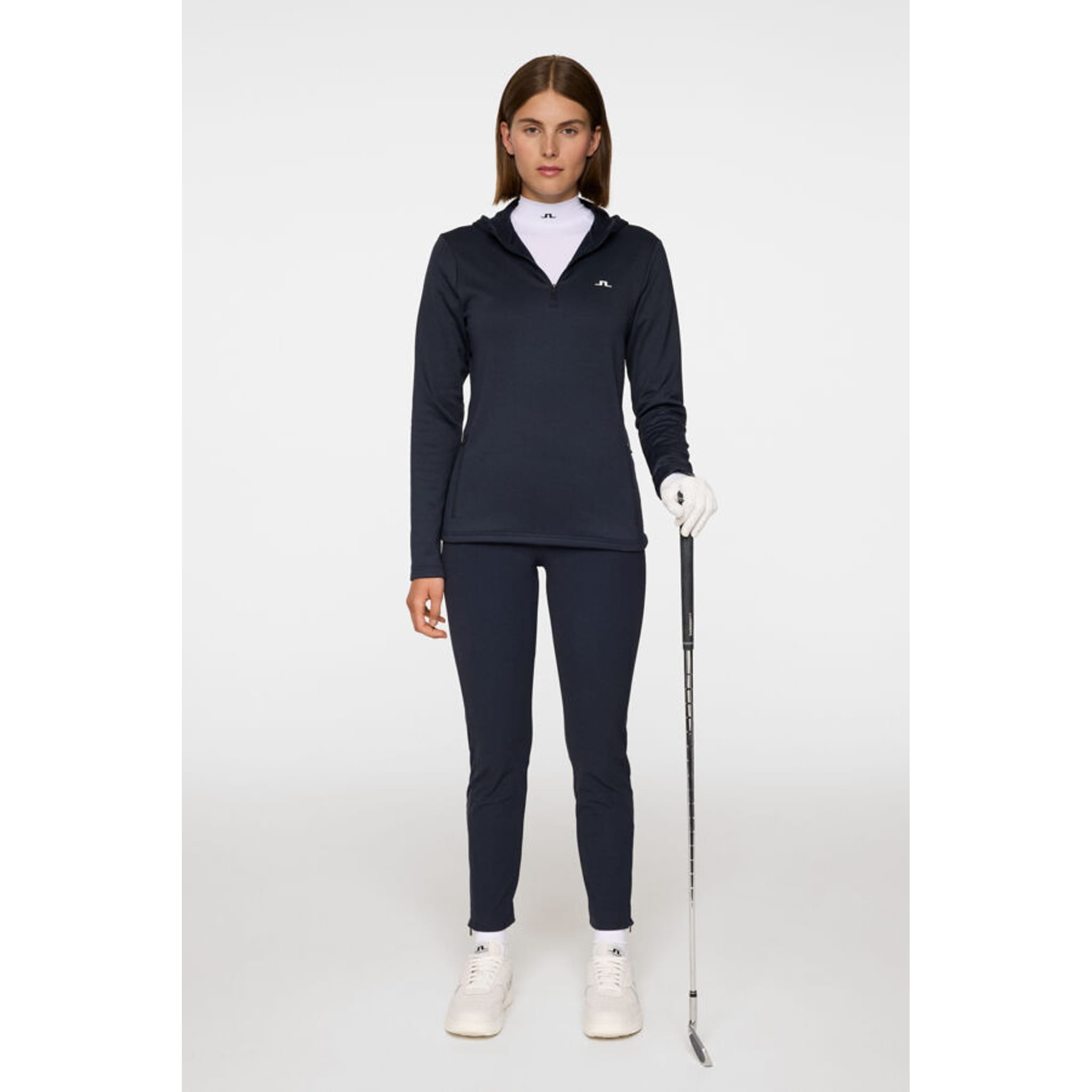 J. Lindeberg Aerialle Quarter Zip Kapuzenjacke Damen