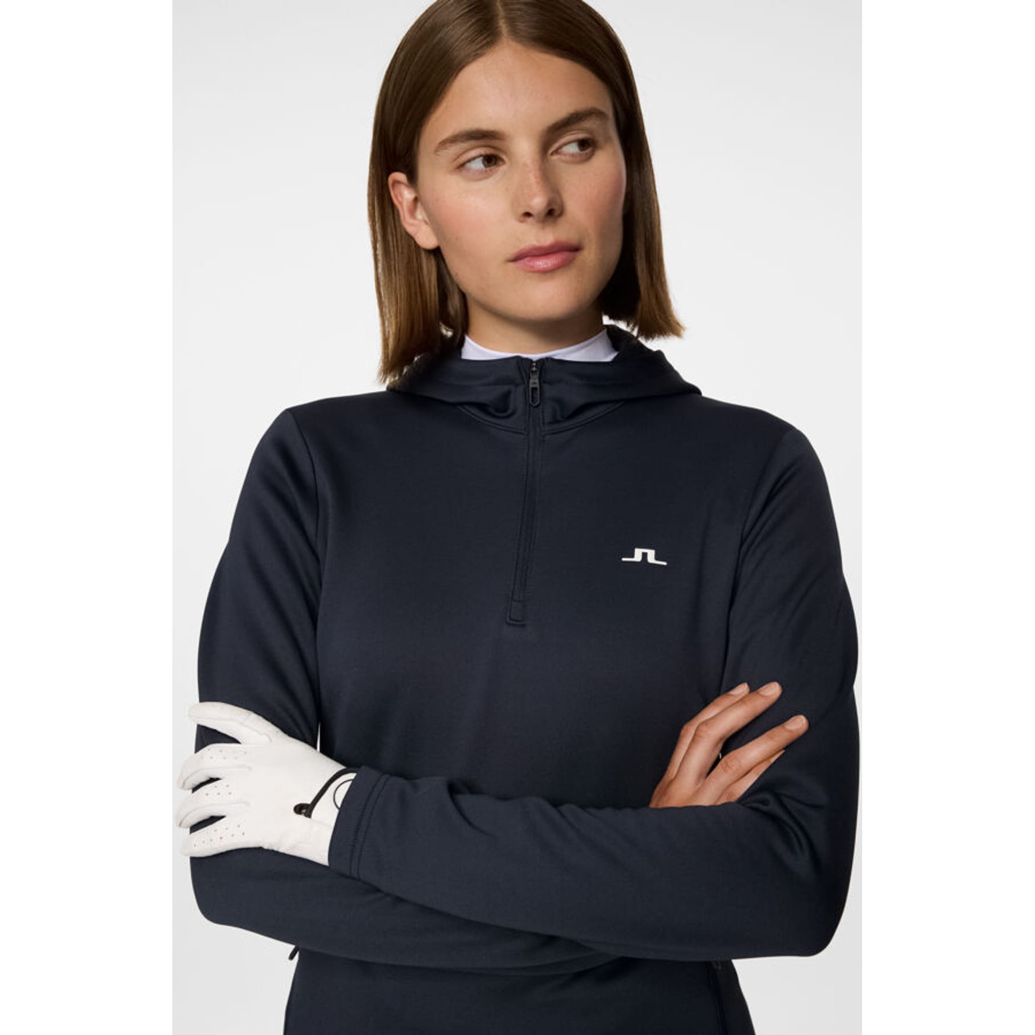 J. Lindeberg Aerialle Quarter Zip Kapuzenjacke Damen