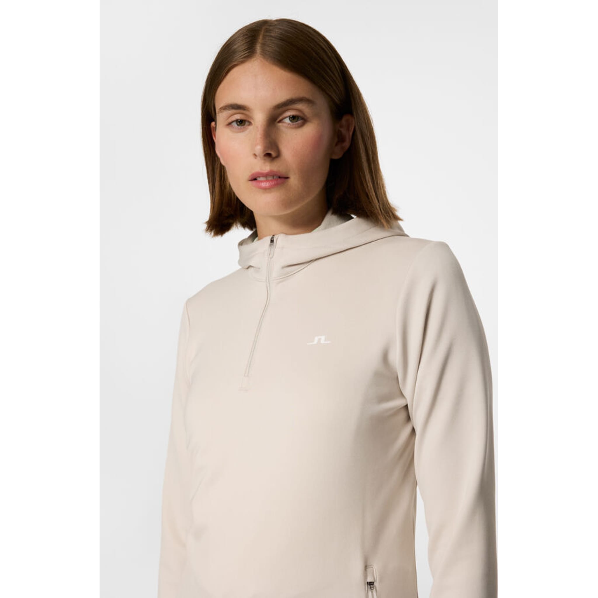 J. Lindeberg Aerialle Quarter Zip Kapuzenjacke Damen
