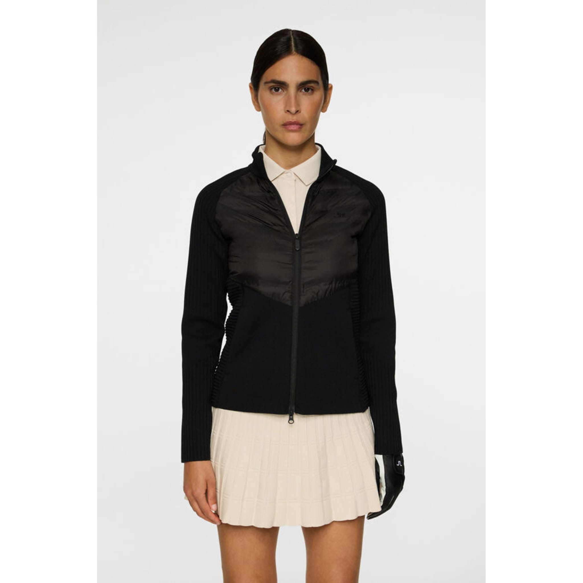 J. Lindeberg Wendy Tech Knit Zip Sweater Damen
