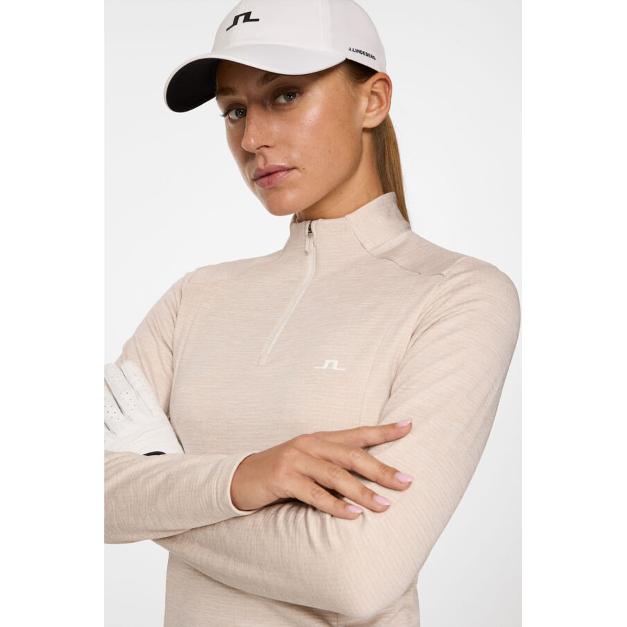 J. Lindeberg Steffi Quarter Zip Midlayer Damen