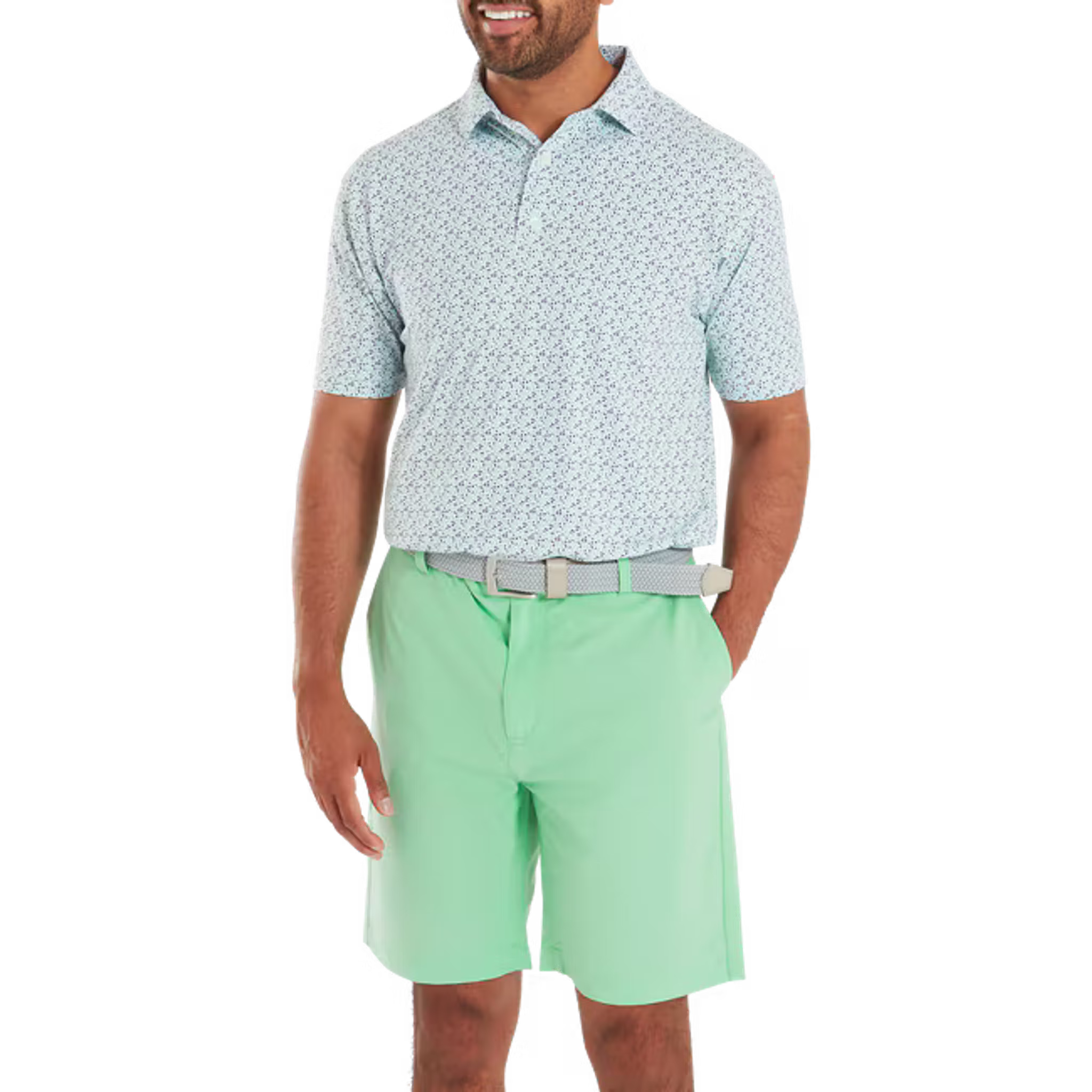 Footjoy Gamer Print Pique Polo Herren