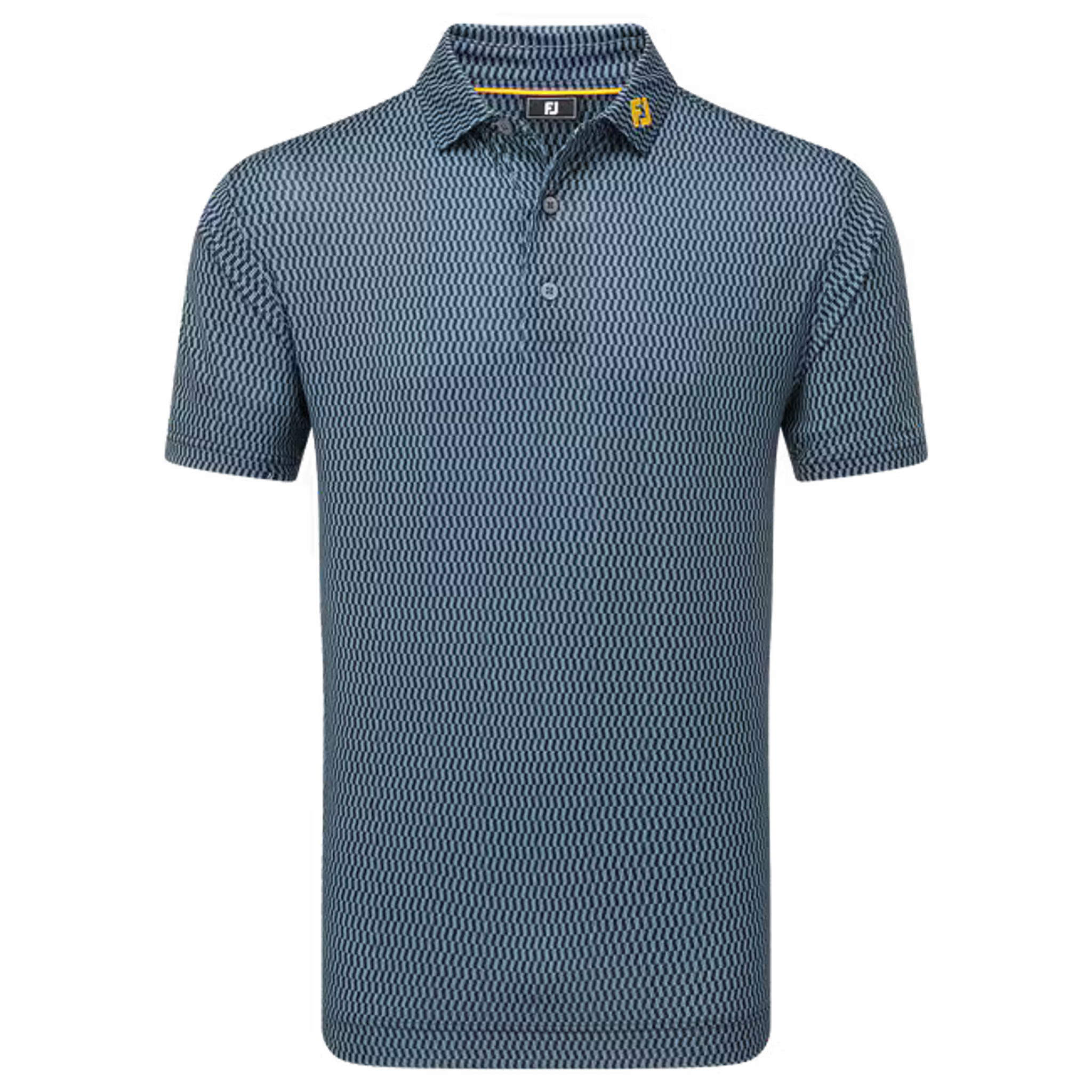 Footjoy Wiggle Print Lisle Polo Herren