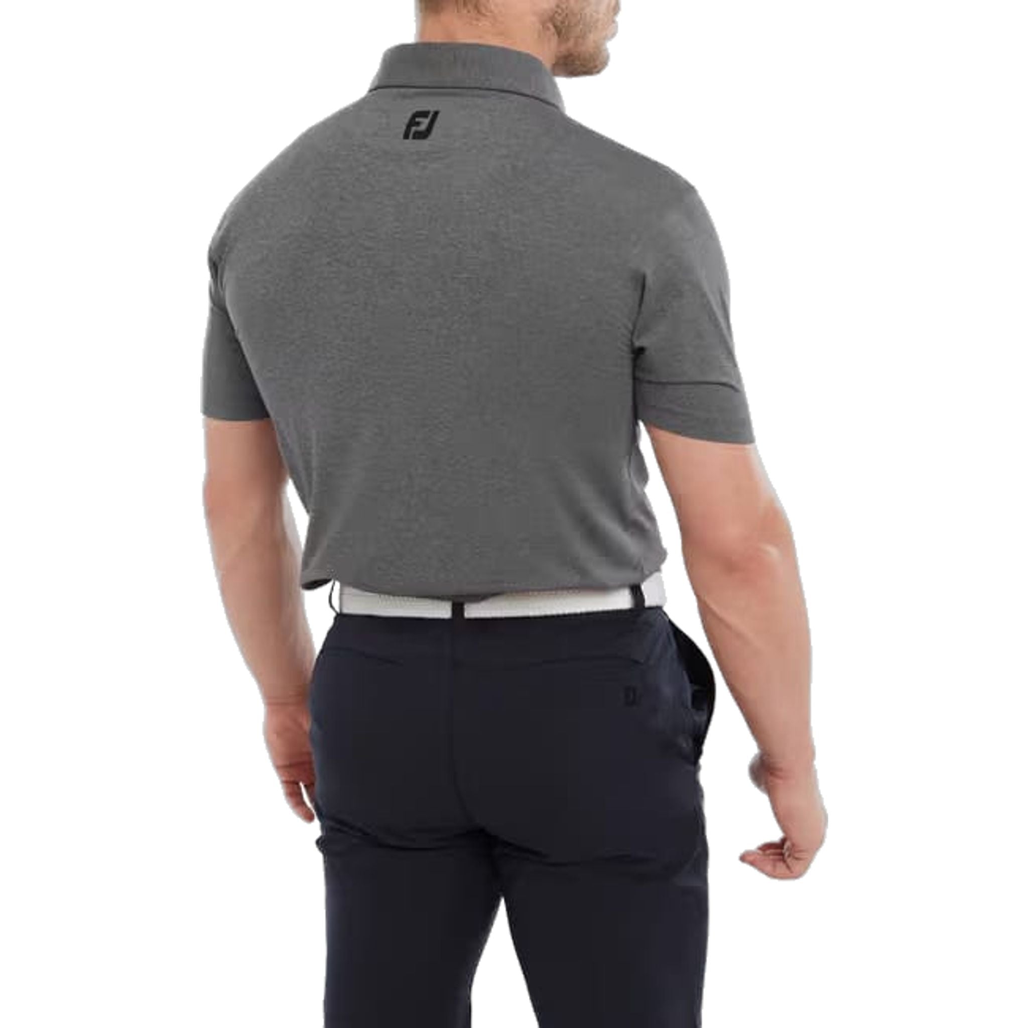 Footjoy Heather Self Collar Lisle Polo Herren