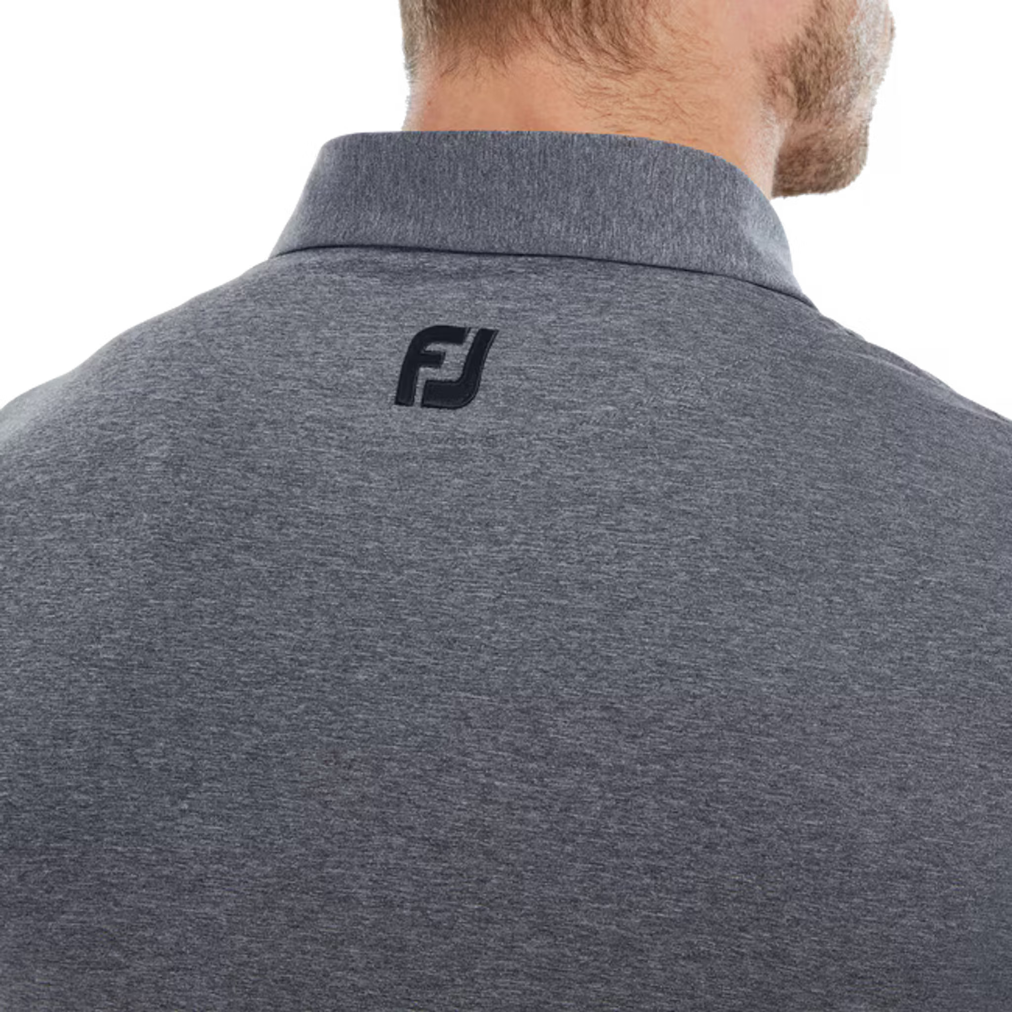 Footjoy Heather Self Collar Lisle Polo Herren