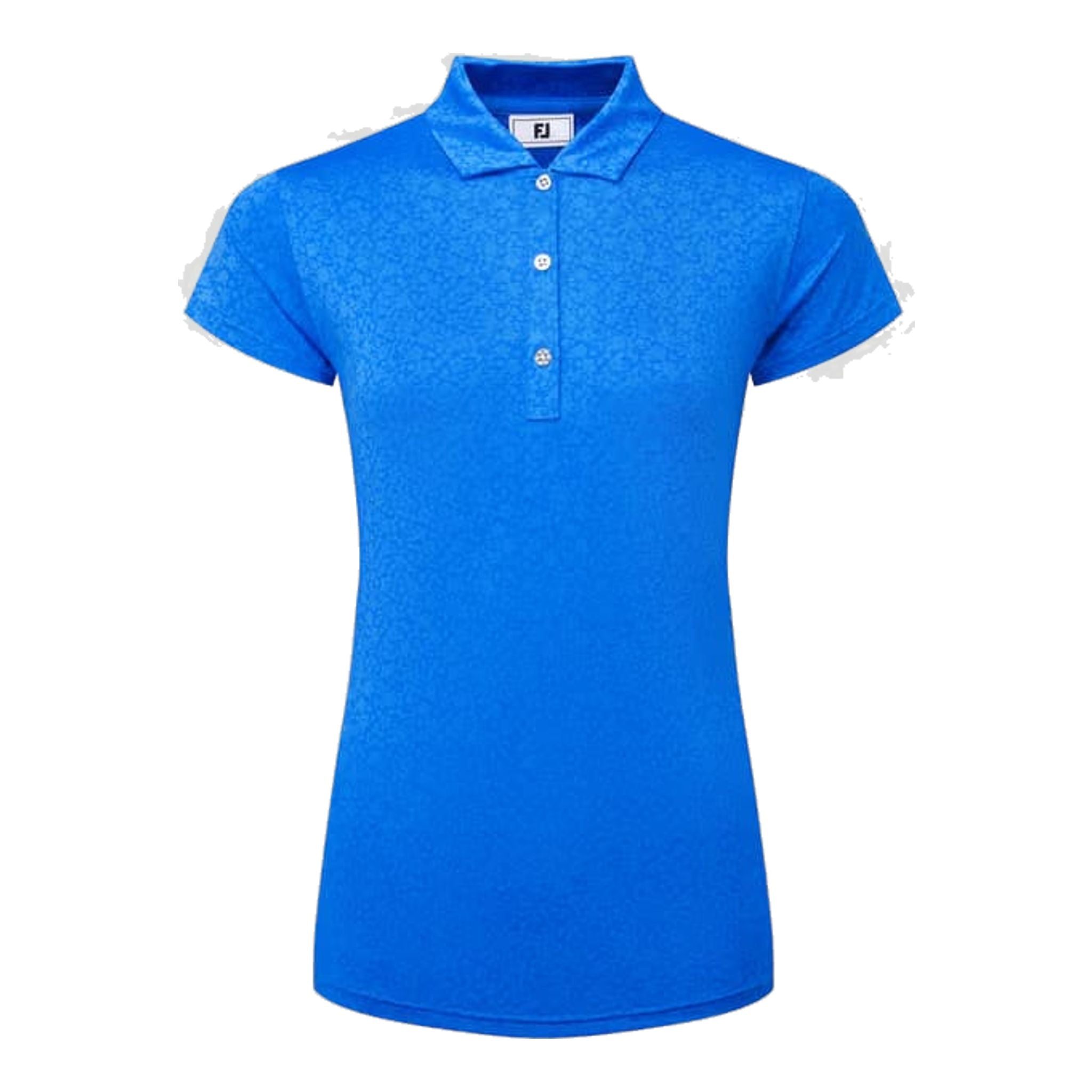 Footjoy Painted Floral Cap Sleeve Lisle Polo Damen