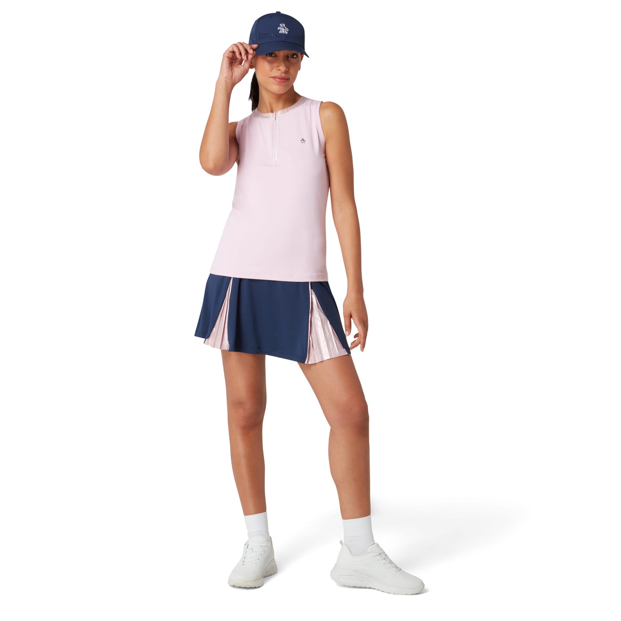 Original Penguin Mock Colorblock Shirt Damen