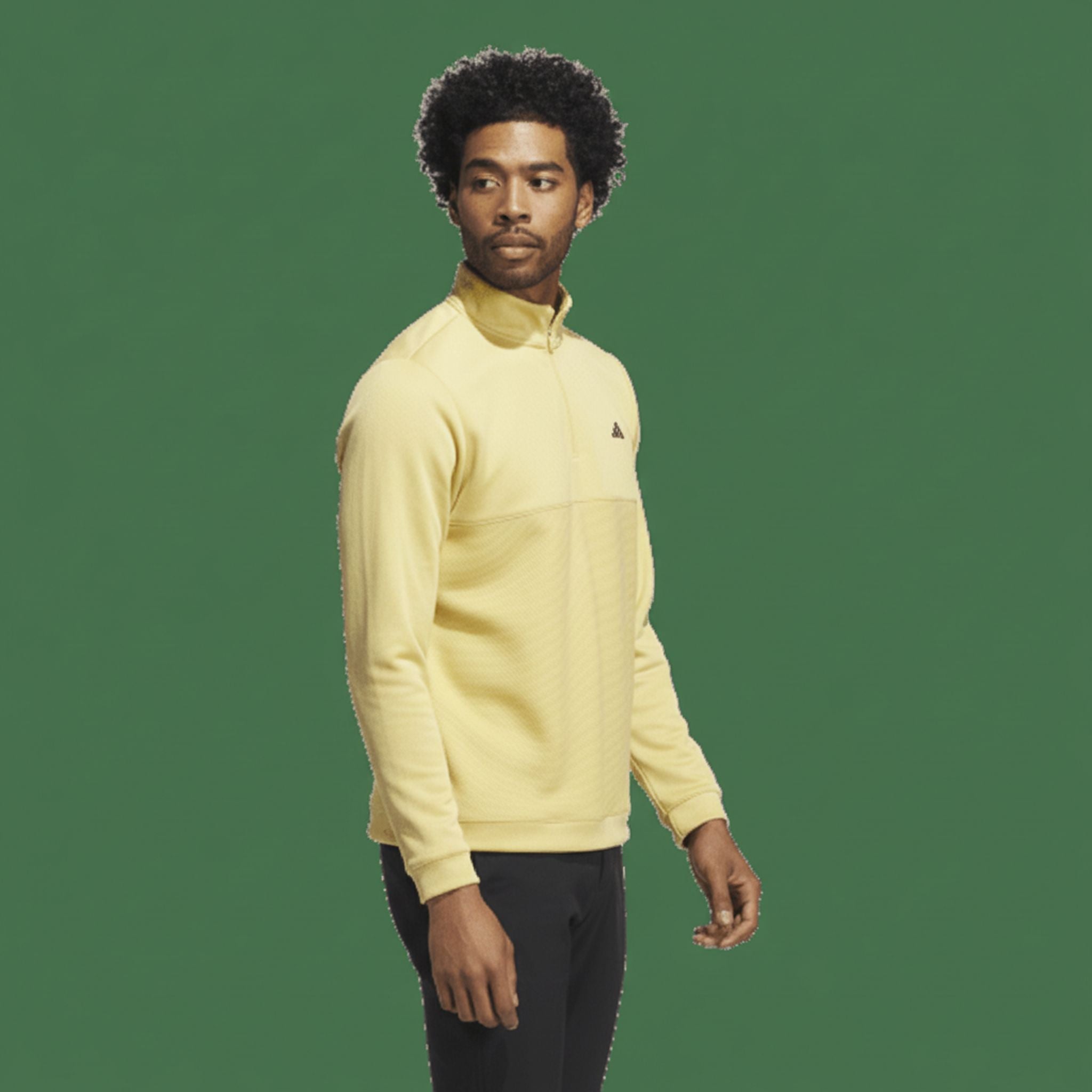 Adidas Textured Q Zip Sweatshirts Herren