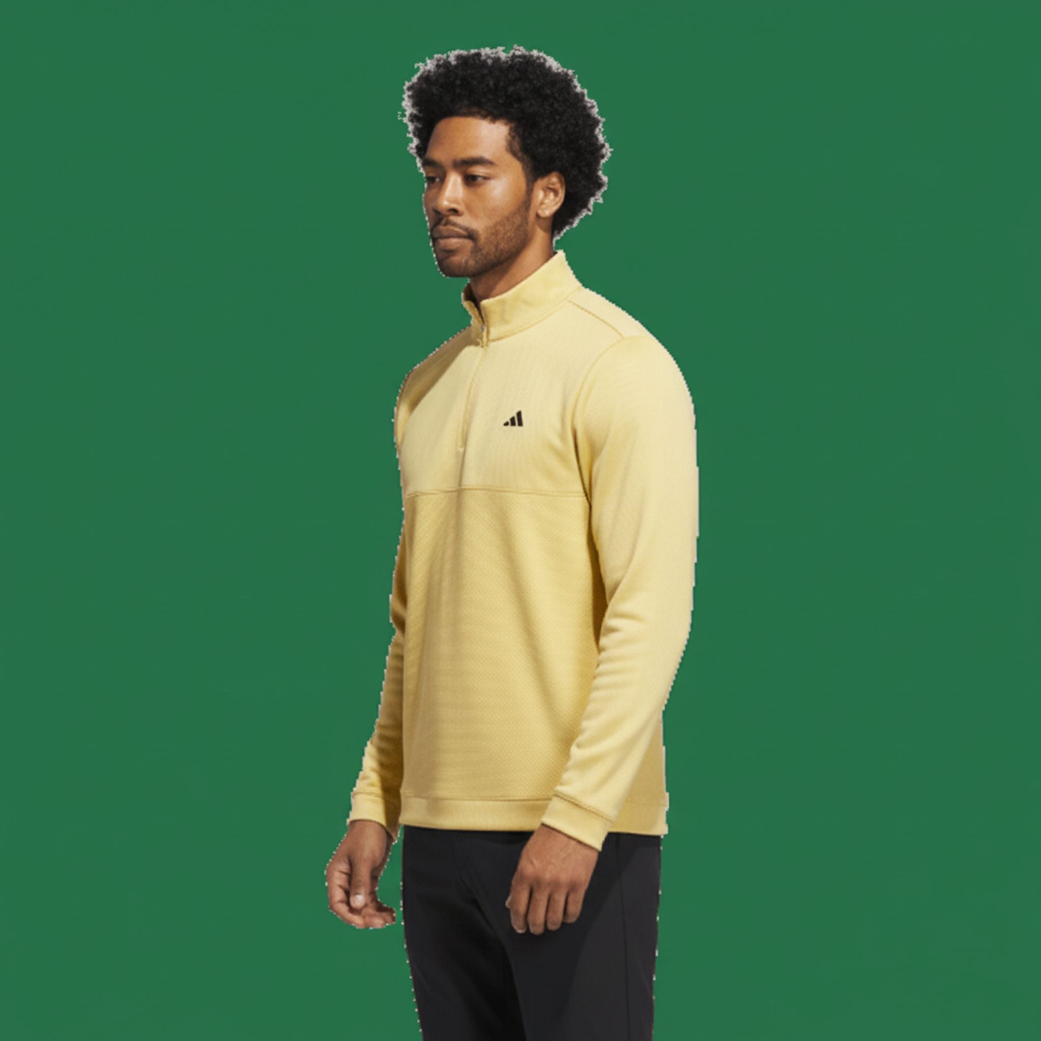 Adidas Textured Q Zip Sweatshirts Herren