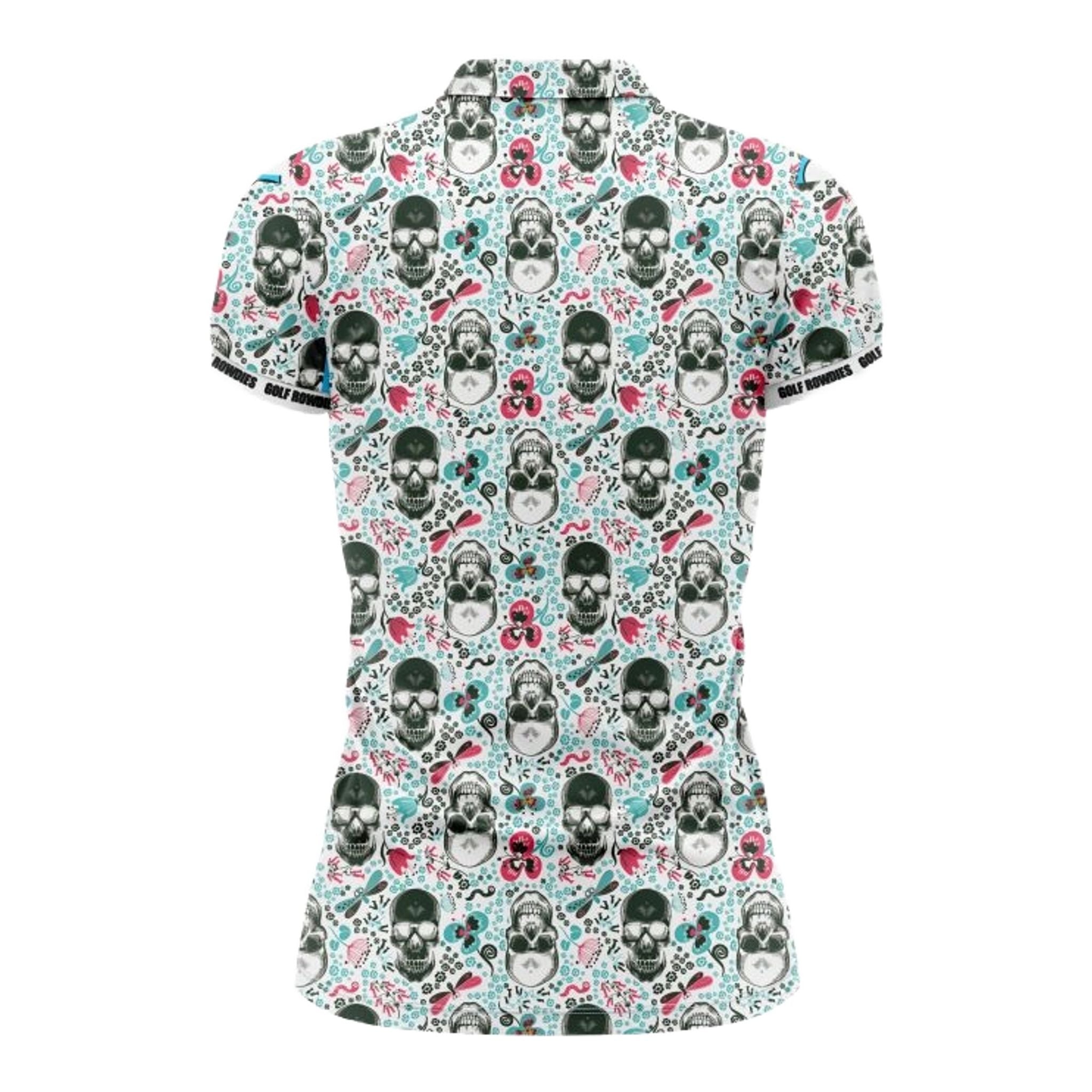 Golf Rowdies Skull Poloshirt Damen