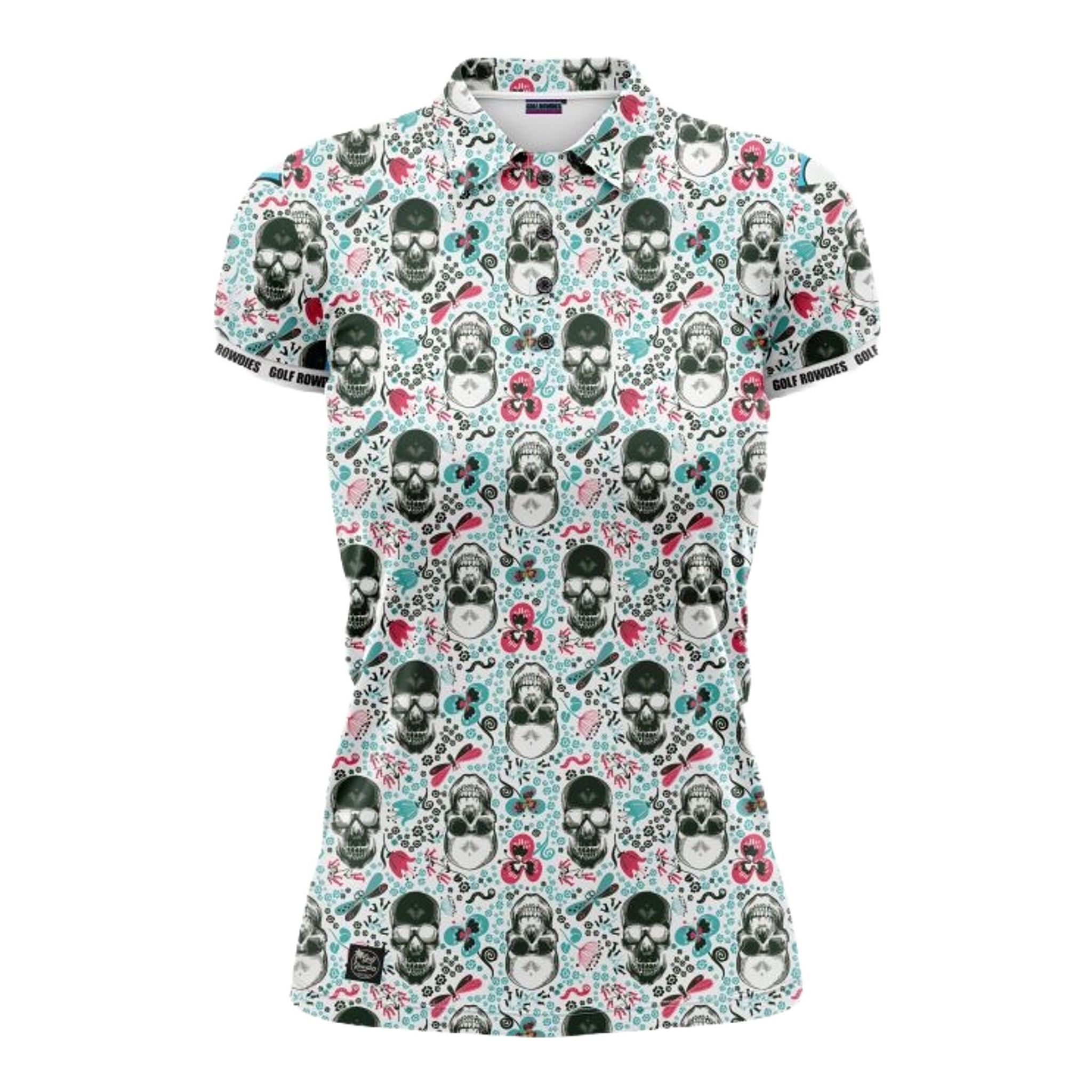 Golf Rowdies Skull Poloshirt Damen