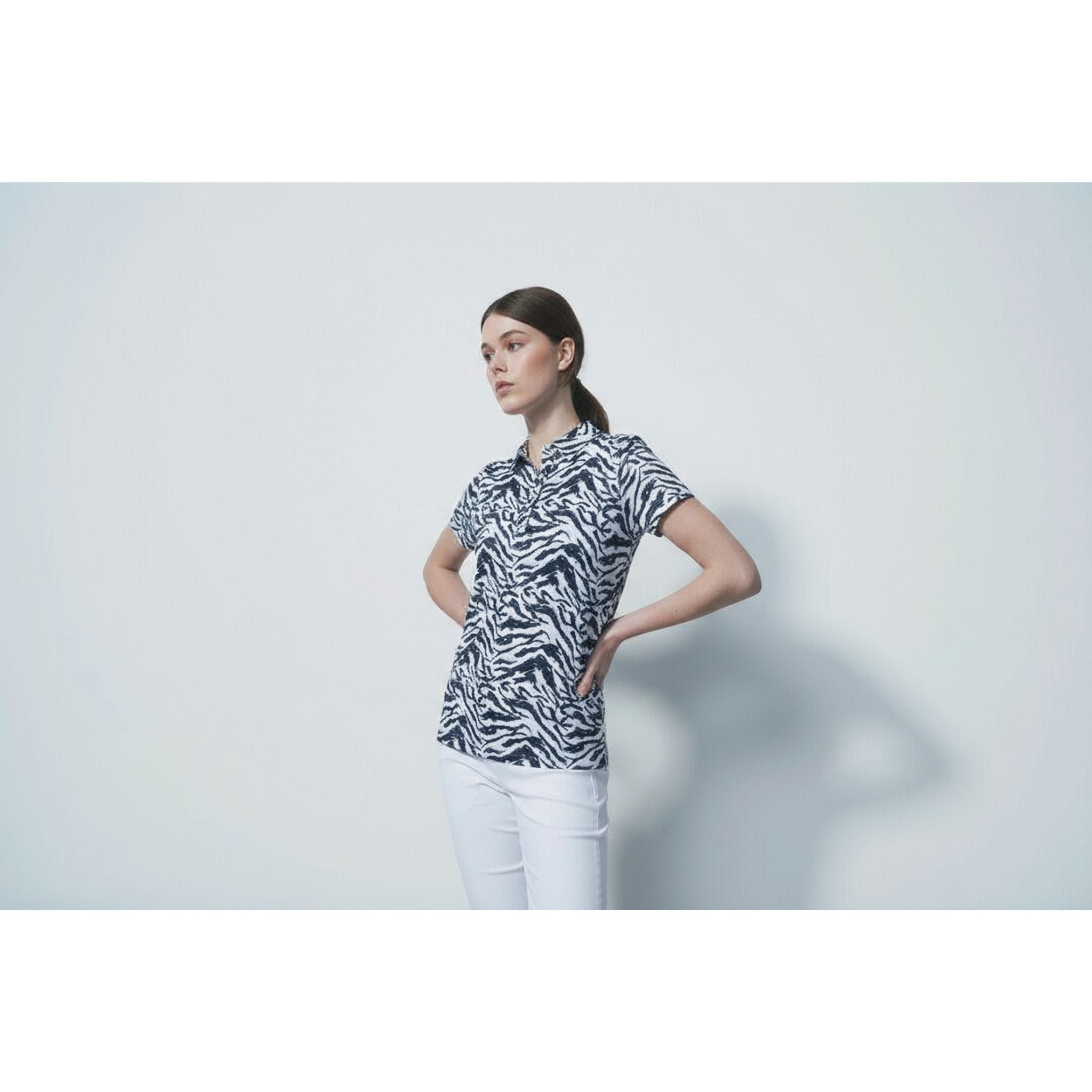 Daily Sports QuickDry Lens Printed Mesh Polo Damen